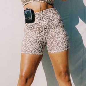 Spell & The Gypsy Leopard Bike Shorts M NWT
